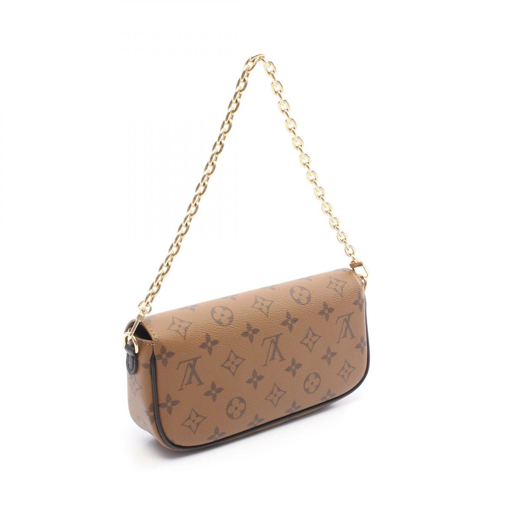 Louis Vuitton Wallet on Chain Ivy Handbag Canvas Monogram Reverse Brown